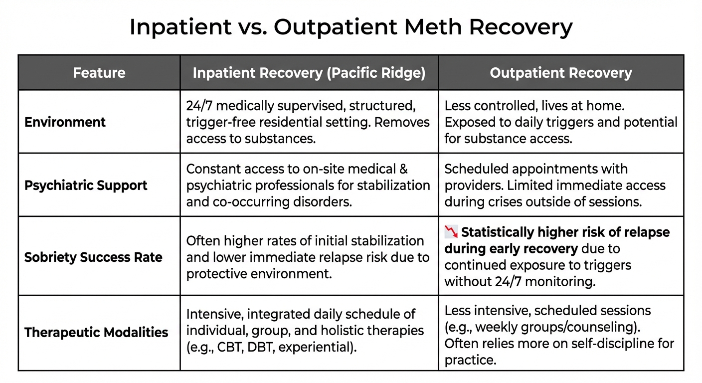 Inpatient vs. Outpatient Meth Recovery