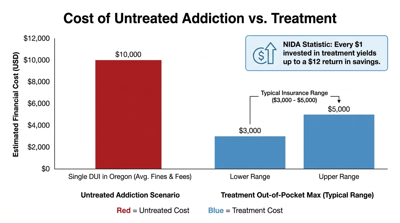 Cost of Untreated Addiction vs. Treatment