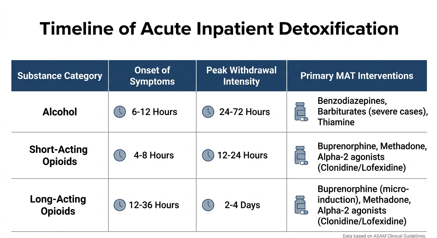 Timeline of Acute Inpatient Detoxification